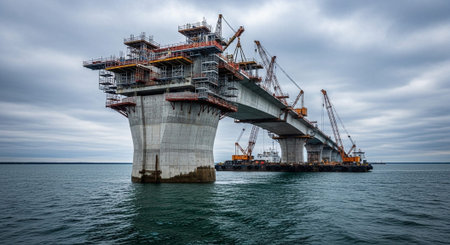 Modern Construction and Infrastructure Development Concept.