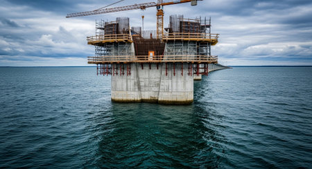 Modern Construction and Infrastructure Development Concept.