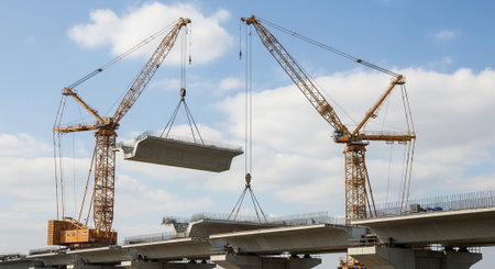 Modern Construction and Infrastructure Development Concept.
