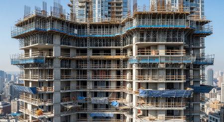 Modern Construction and Infrastructure Development Concept.