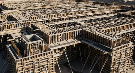 Modern Construction and Infrastructure Development Concept.