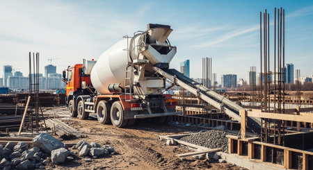 Modern Construction and Infrastructure Development Concept.
