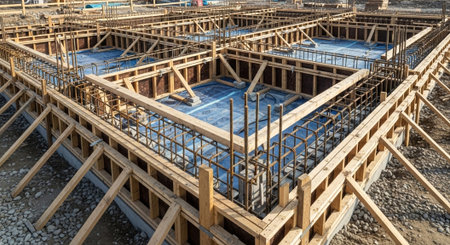 Modern Construction and Infrastructure Development Concept.の写真素材