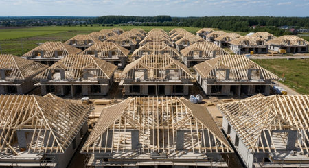 Modern Construction and Infrastructure Development Concept.