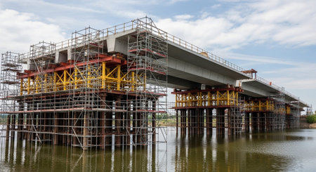 Modern Construction and Infrastructure Development Concept.
