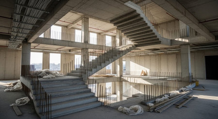 Modern Construction and Infrastructure Development Concept.