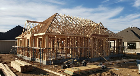 Modern Construction and Infrastructure Development Concept.