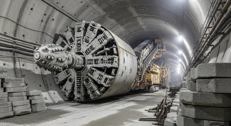 Modern Construction and Infrastructure Development Concept.