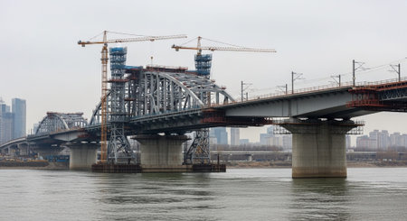 Modern Construction and Infrastructure Development Concept.