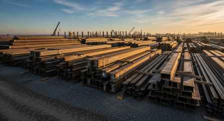 Modern Construction and Infrastructure Development Concept.