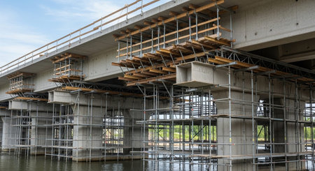 Modern Construction and Infrastructure Development Concept.の写真素材