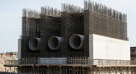 Modern Construction and Infrastructure Development Concept.