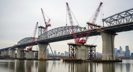 Modern Construction and Infrastructure Development Concept.の写真素材