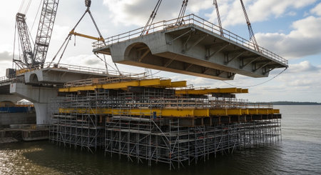Modern Construction and Infrastructure Development Concept.