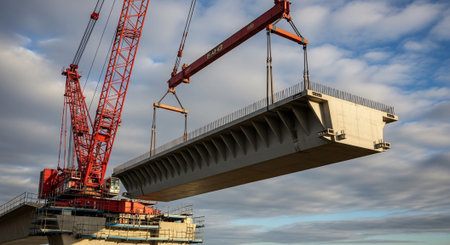 Modern Construction and Infrastructure Development Concept.の写真素材