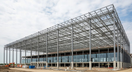 Modern Construction and Infrastructure Development Concept.