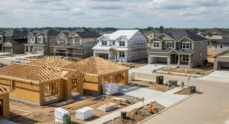 Modern Construction and Infrastructure Development Concept.