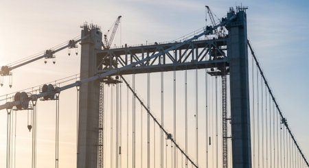 Modern Construction and Infrastructure Development Concept.