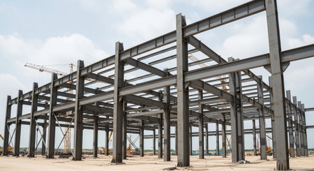 Modern Construction and Infrastructure Development Concept.