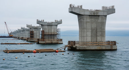 Modern Construction and Infrastructure Development Concept.