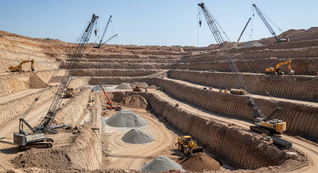 Modern Construction and Infrastructure Development Concept.