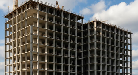 Modern Construction and Infrastructure Development Concept.