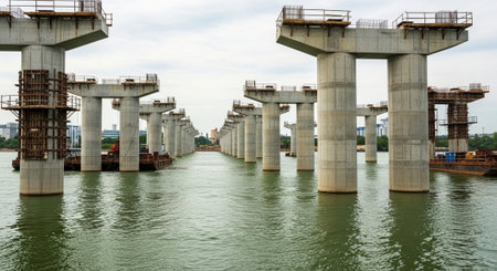 Modern Construction and Infrastructure Development Concept.