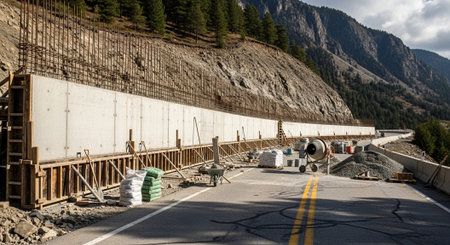 Modern Construction and Infrastructure Development Concept.