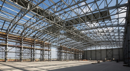 Modern Construction and Infrastructure Development Concept.