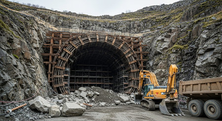 Modern Construction and Infrastructure Development Concept.