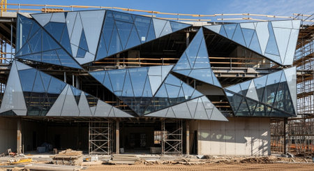 Modern Construction and Infrastructure Development Concept.
