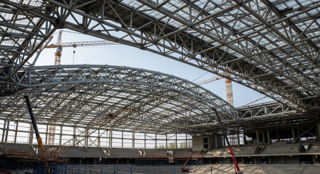Modern Construction and Infrastructure Development Concept.