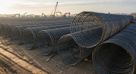 Modern Construction and Infrastructure Development Concept.