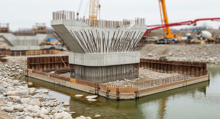 Modern Construction and Infrastructure Development Concept.