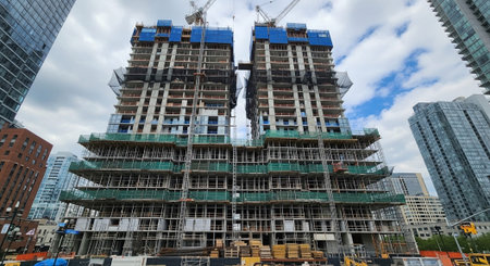 Modern Construction and Infrastructure Development Concept.
