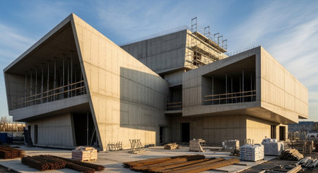 Modern Construction and Infrastructure Development Concept.