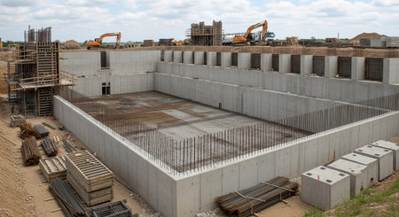 Modern Construction and Infrastructure Development Concept.