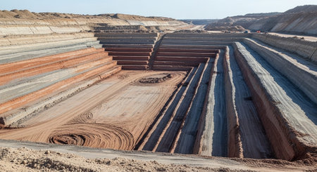 Modern Construction and Infrastructure Development Concept.の写真素材