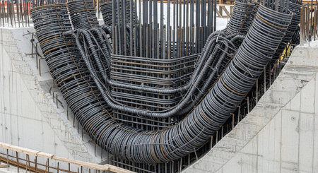 Modern Construction and Infrastructure Development Concept.