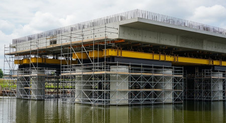 Modern Construction and Infrastructure Development Concept.