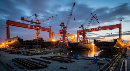 Modern Construction and Infrastructure Development Concept.