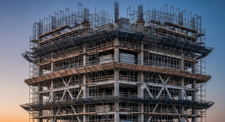Modern Construction and Infrastructure Development Concept.