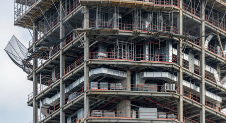 Modern Construction and Infrastructure Development Concept.の写真素材