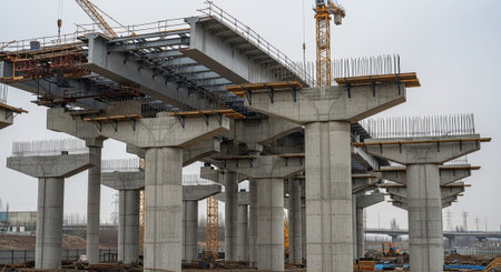 Modern Construction and Infrastructure Development Concept.