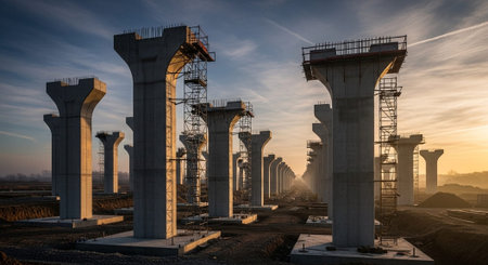 Modern Construction and Infrastructure Development Concept.