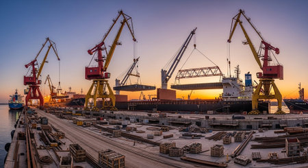 Modern Construction and Infrastructure Development Concept.