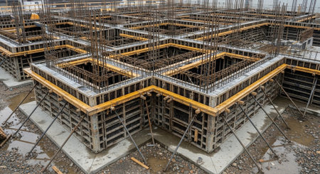 Modern Construction and Infrastructure Development Concept.
