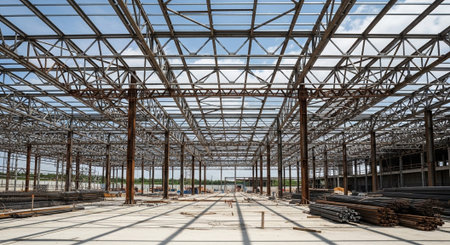 Modern Construction and Infrastructure Development Concept.の写真素材