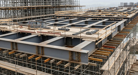 Modern Construction and Infrastructure Development Concept.
