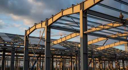 Modern Construction and Infrastructure Development Concept.の写真素材